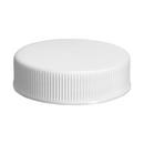 38-400 White Ribbed Matte Top Plastic Cap (Foam Liner)