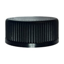 33-400 Black Ribbed Child-Resistant Plastic Cap (Universal Heat Seal Liner)