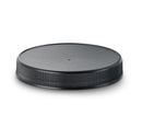 89-400 Black Ribbed Plastic Cap (Pressure Sensitive Liner)