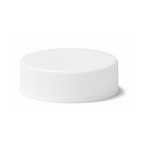 33-400 White Ribbed Plastic Cap (Foam Liner)