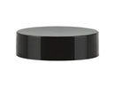 38-400 Black Smooth Plastic Cap (Foam Liner)