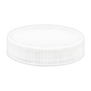 48-400 White Ribbed Plastic Cap (Foam Liner PE)