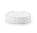 48-400 White Ribbed Plastic Cap (Pressure Sensitive Liner)
