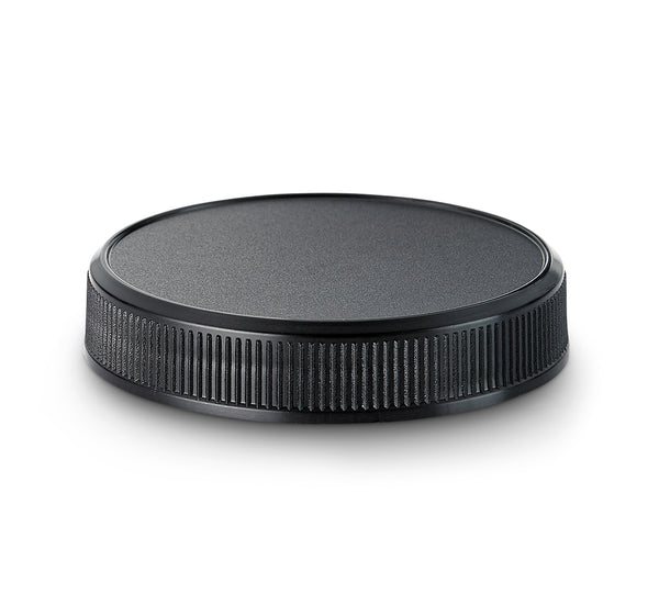 58-400 Black Ribbed Plastic Cap (Universal Heat Seal Liner)