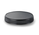 70-400 Black Ribbed Plastic Cap (Foam Liner)