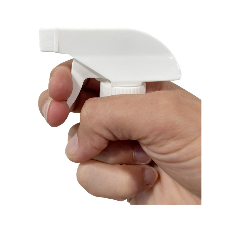 28-400 White Ribbed Trigger Sprayer (9" dip tube)