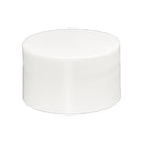 28-410 White Smooth Plastic Cap (Foam Liner)
