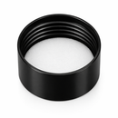 28-410 Black Smooth Plastic Cap (Foam Liner)