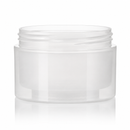 8 oz Natural-Colored 89-400 Double Wall Straight Base PP Plastic Jar