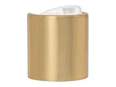 20-410 Gold/White Smooth Disc Top Cap (.270" Orifice)