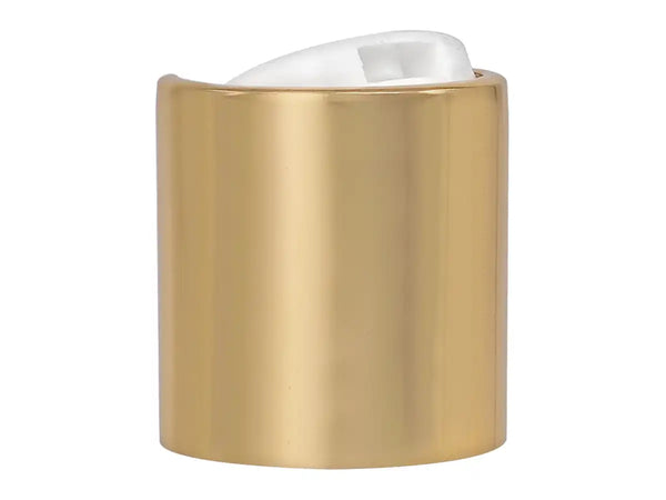 20-410 Gold/White Smooth Disc Top Cap (.270" Orifice)