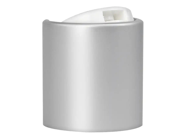 20-410 Brushed Aluminum/White Metal Shell Disc Top Cap (.270" Orifice)