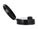 38-400 Black Fine Ribbed Snap Top Cap Linerless (0.315" orifice)