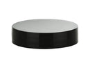 48-400 Smooth Side Black Plastic Cap (Linerless)