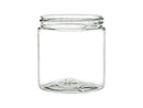 8 oz Clear 70-400 Plastic PET Straight-Sided Jar PCR