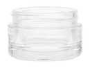 1 oz Clear 53-400 Flint Round Cosmetic Style Glass Jar