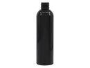 4 oz Black 24-410 PET Cosmo Round Plastic Bottle