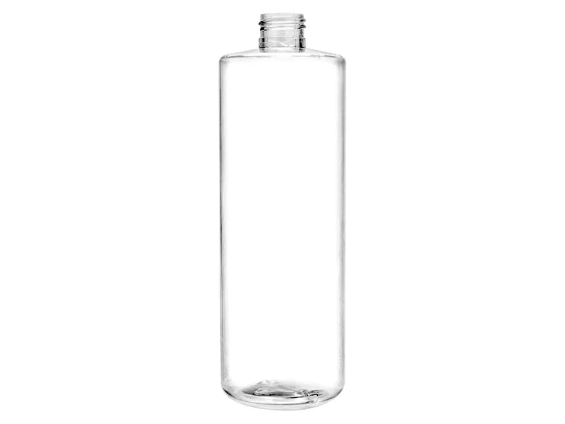 16 oz Clear 24-410 PET Cylinder Round Plastic Bottle