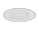 8 oz Natural-Colored 24-410 HDPE Oblong Plastic Bottle