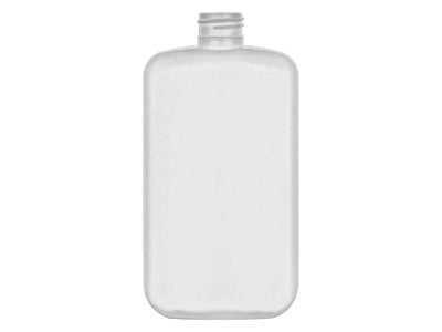 8 oz Natural-Colored 24-410 HDPE Oblong Plastic Bottle
