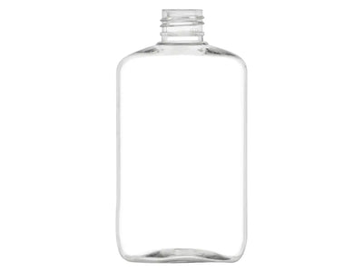8oz Clear 24-410 PET Oblong Plastic Bottle