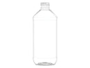 12oz Clear 24-410 PET Modern Round (Label Panel) Plastic Bottle