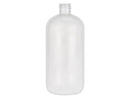 16 oz Natural-Colored 24-410 HDPE Boston Round Plastic Bottle
