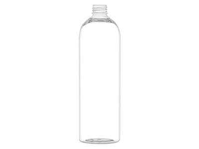 16 oz Clear 24-410 PET Cosmo Round Plastic Bottle