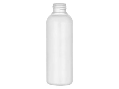 5oz White 24-410 HDPE Cosmo Round Plastic Bottle
