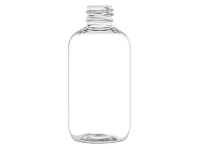 3oz Clear 20-410 Boston Round PET Plastic Bottle