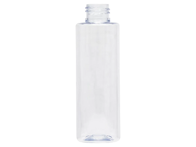 5 oz Clear 24-410 Cylinder Round PET Plastic Bottle