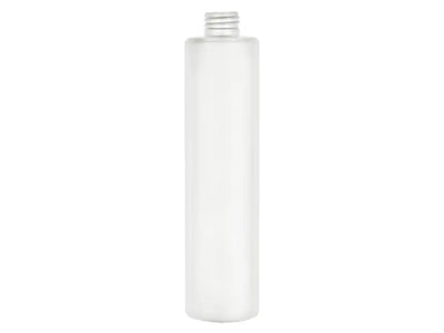 10oz White 24-410 Cylinder Round HDPE Plastic Bottle