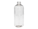 16 oz Clear 28-410 PET Boston Round Plastic Bottle