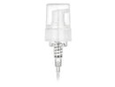 43mm White Smooth Foamer Pump Clear PP Hood 6.25" dip tube