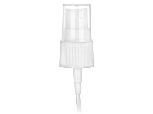 20-410 White Ribbed Fine Mist Sprayer (4.75" Dip Tube)