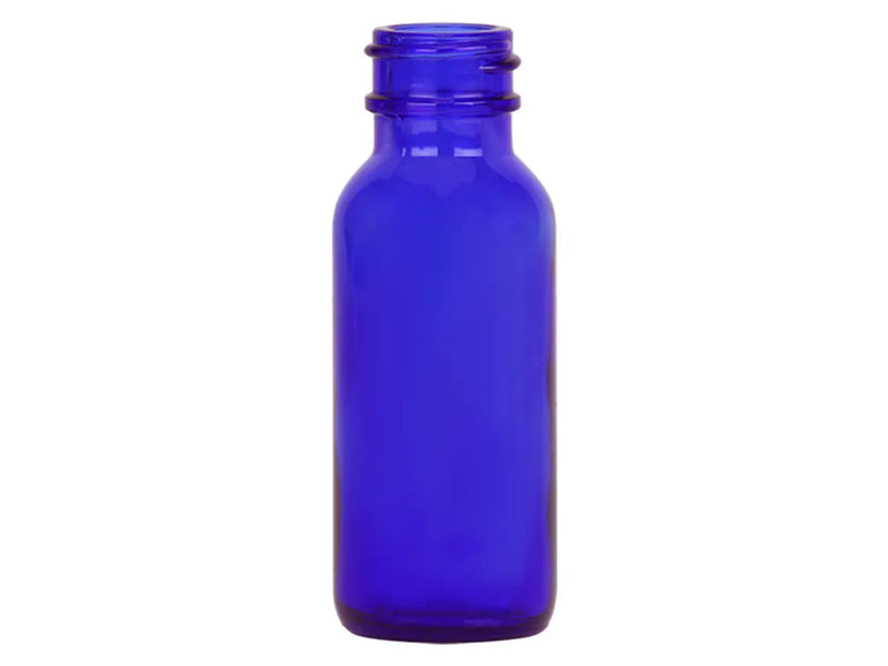 15 mL 18-400 Cobalt blue Glass Boston Round Bottle