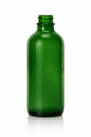4 oz Green 22-400 Boston Round Glass Bottle