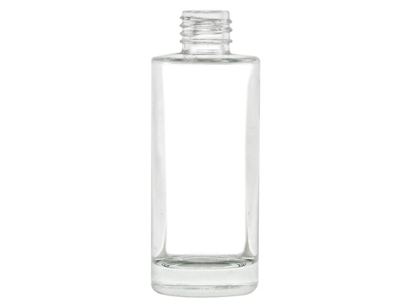 2 oz Clear 20-410 Flint Cylinder Round Glass Bottle