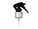 24-410 Silver/Black Metal Shell Fine Mist Mini Trigger Style Sprayer (7.75" Dip Tube .21ml)