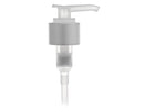 24-410 Brushed Aluminum/Natural-Colored Metal-Shell Lotion Pump 8.75" Dip Tube (2cc)