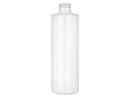 8 oz White PET Cylinder Round Plastic Bottle 24-410