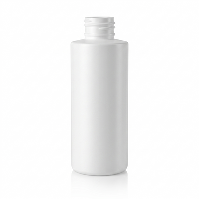 2 oz White 20-410 LDPE Cylinder Round Plastic Bottle