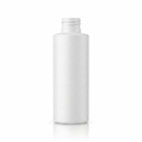 4 oz White 24-410 HDPE Cylinder Round Bottle