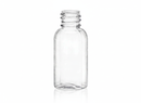 1 oz Clear 20-410 PET Boston Round Plastic Bottle
