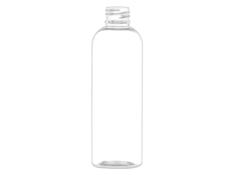 3 oz Clear 20-410 Cosmo Round PET Plastic Bottle