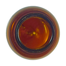 1 oz 20-410 Amber PET Plastic Cosmo Round Bottle