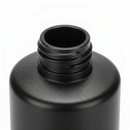 4 oz Black Cylinder Round 24-410 HDPE Plastic Bottle