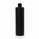 8 oz Black 24-410 HDPE Cylinder Round Plastic Bottle