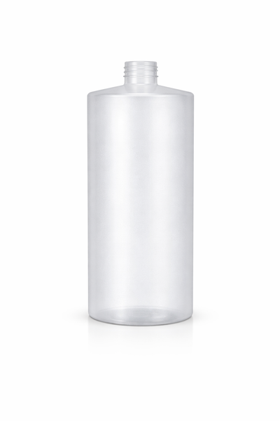 32 oz Natural-Colored 28-410 HDPE Cylinder Round Plastic Bottle