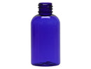 2 oz Blue 20-410 PET Boston Round Plastic Bottle